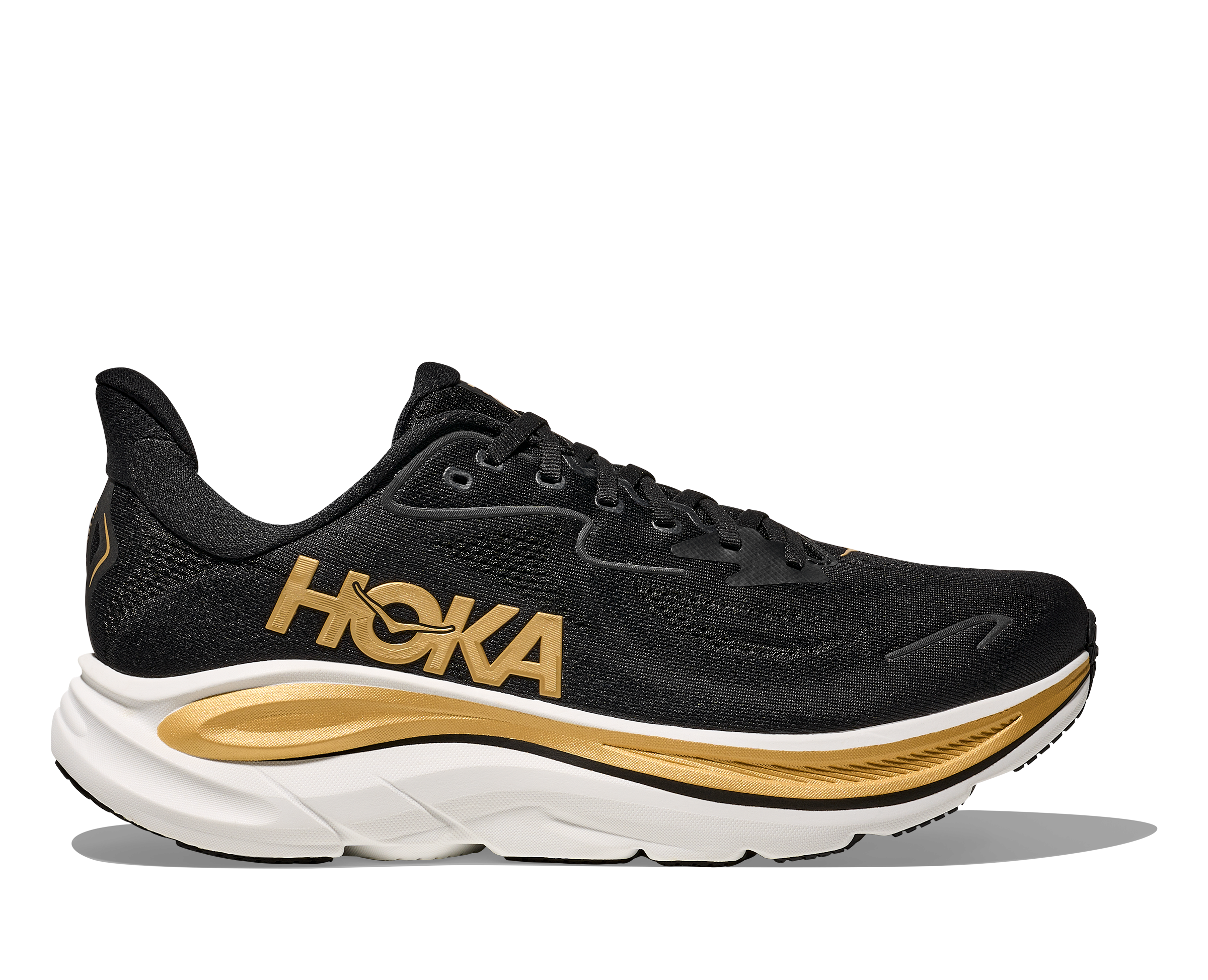 Men's Clifton 10 (BKGD - Black/Gold)