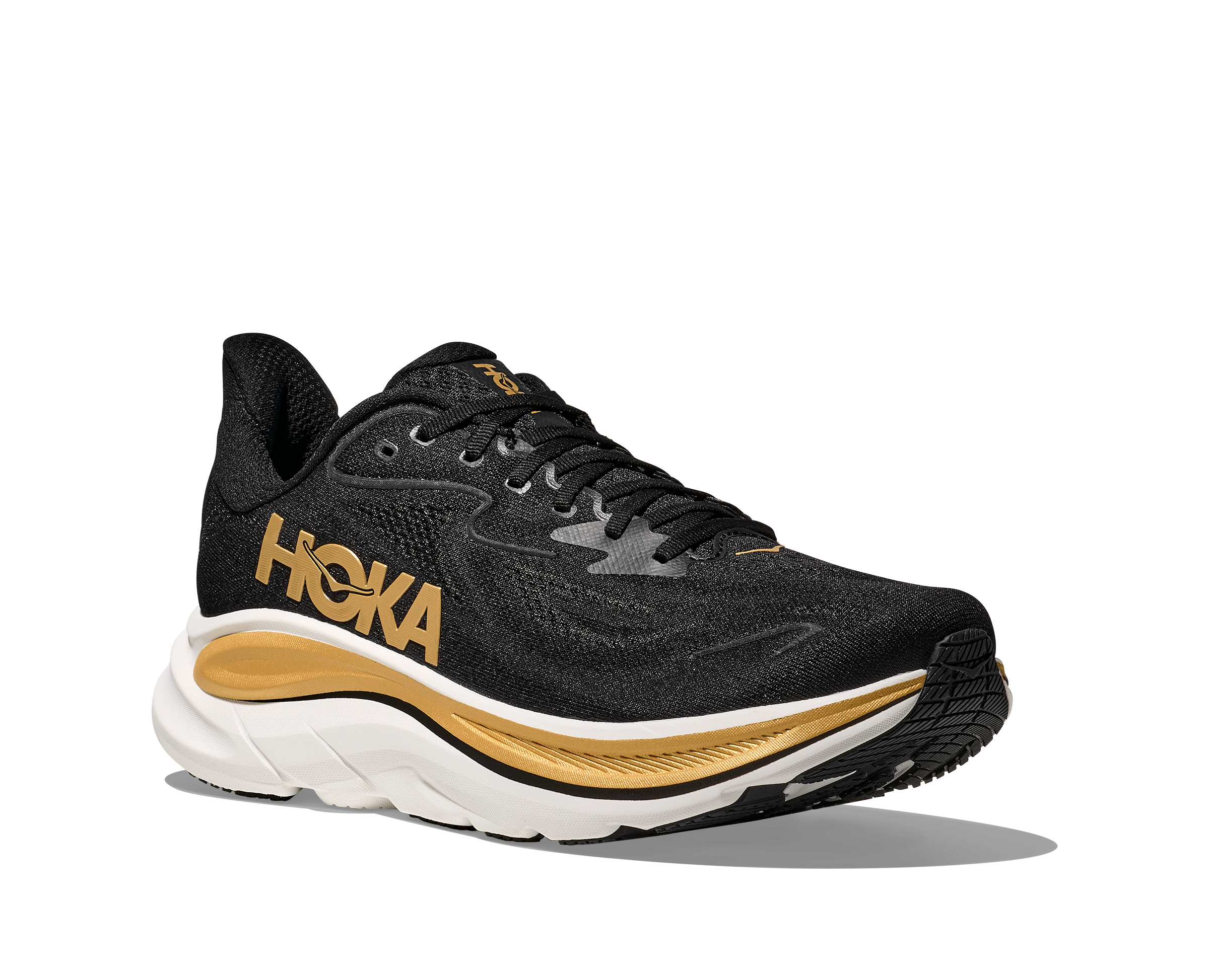 Men's Clifton 10 (BKGD - Black/Gold)