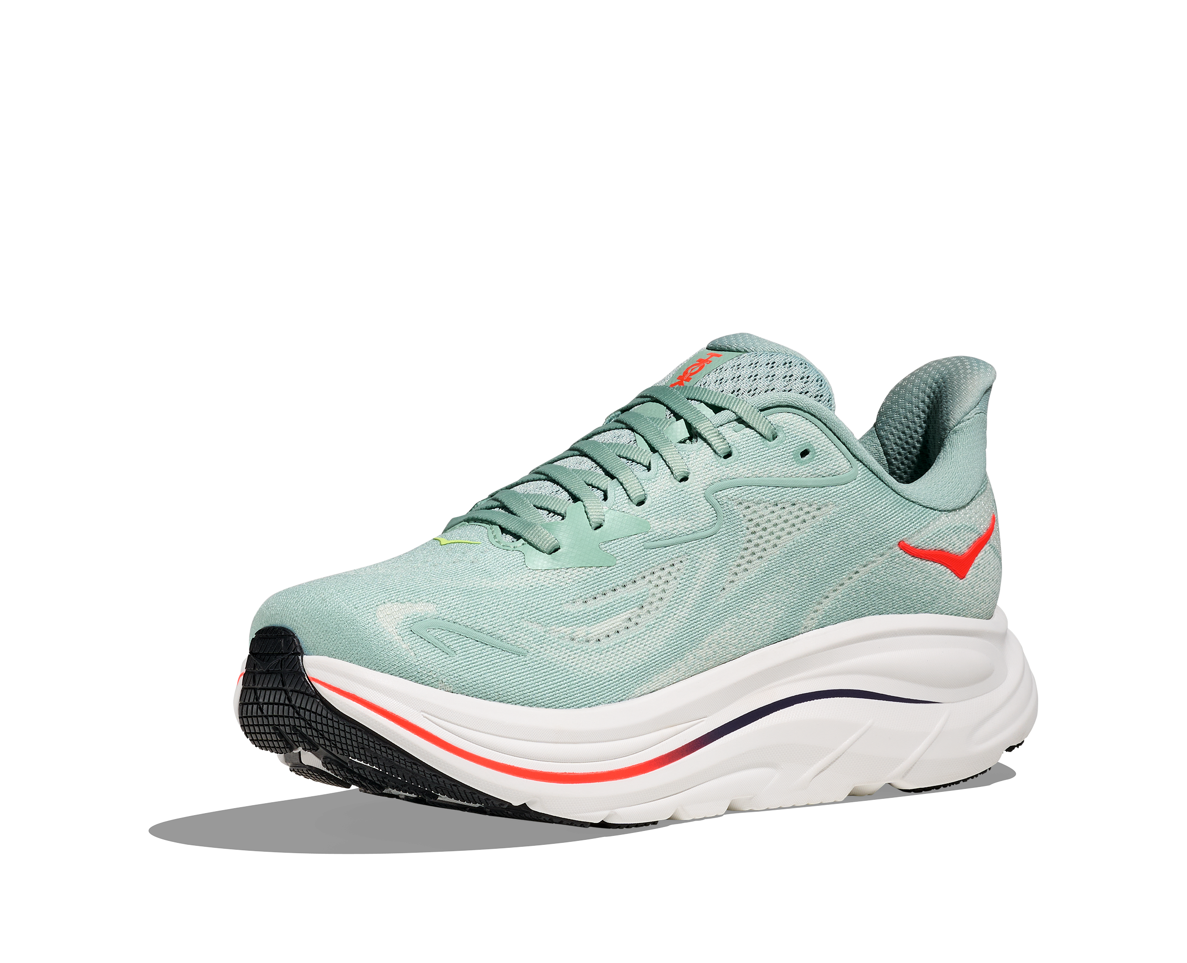 Men's Clifton 10 (SGNN - Sage/Neon Flame)