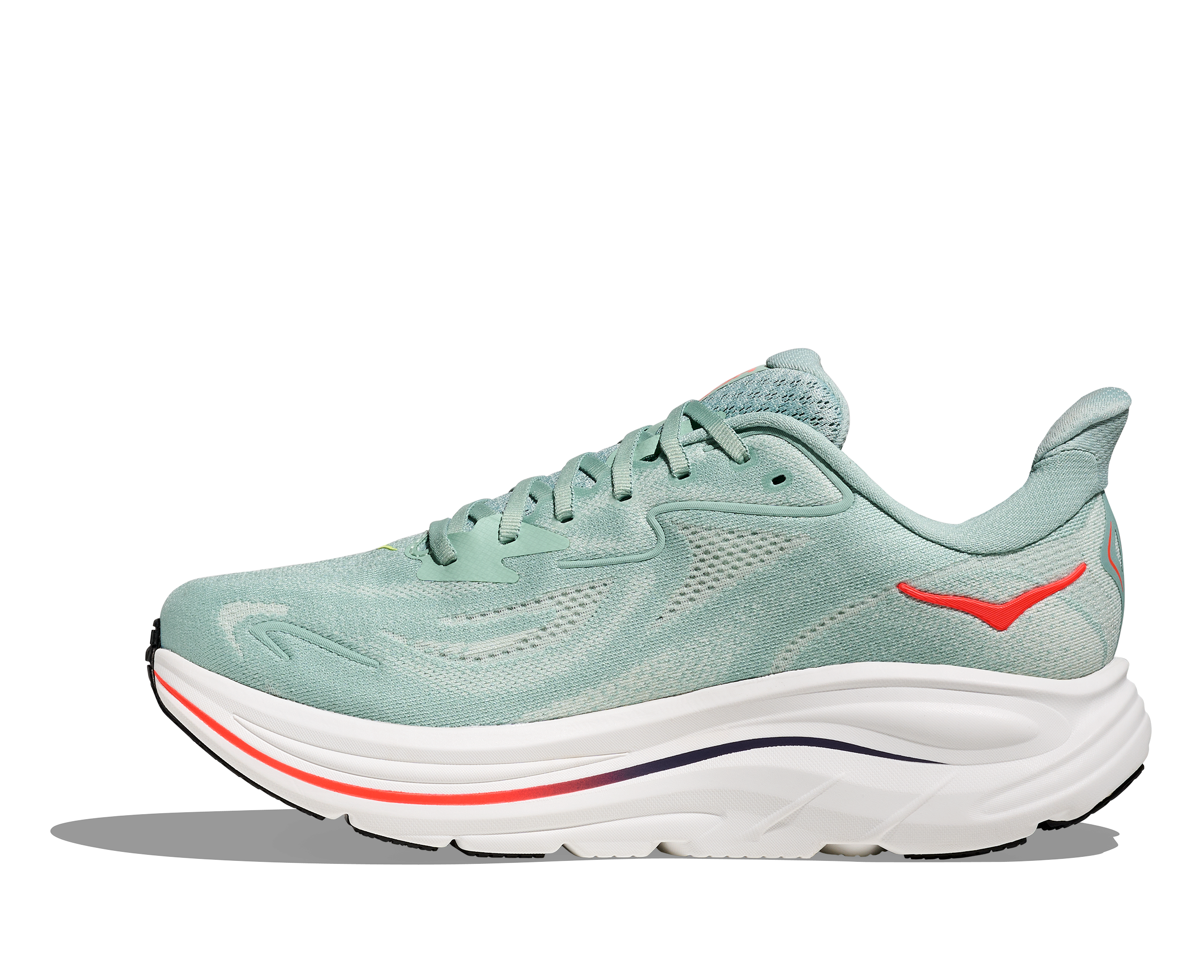 Men's Clifton 10 (SGNN - Sage/Neon Flame)