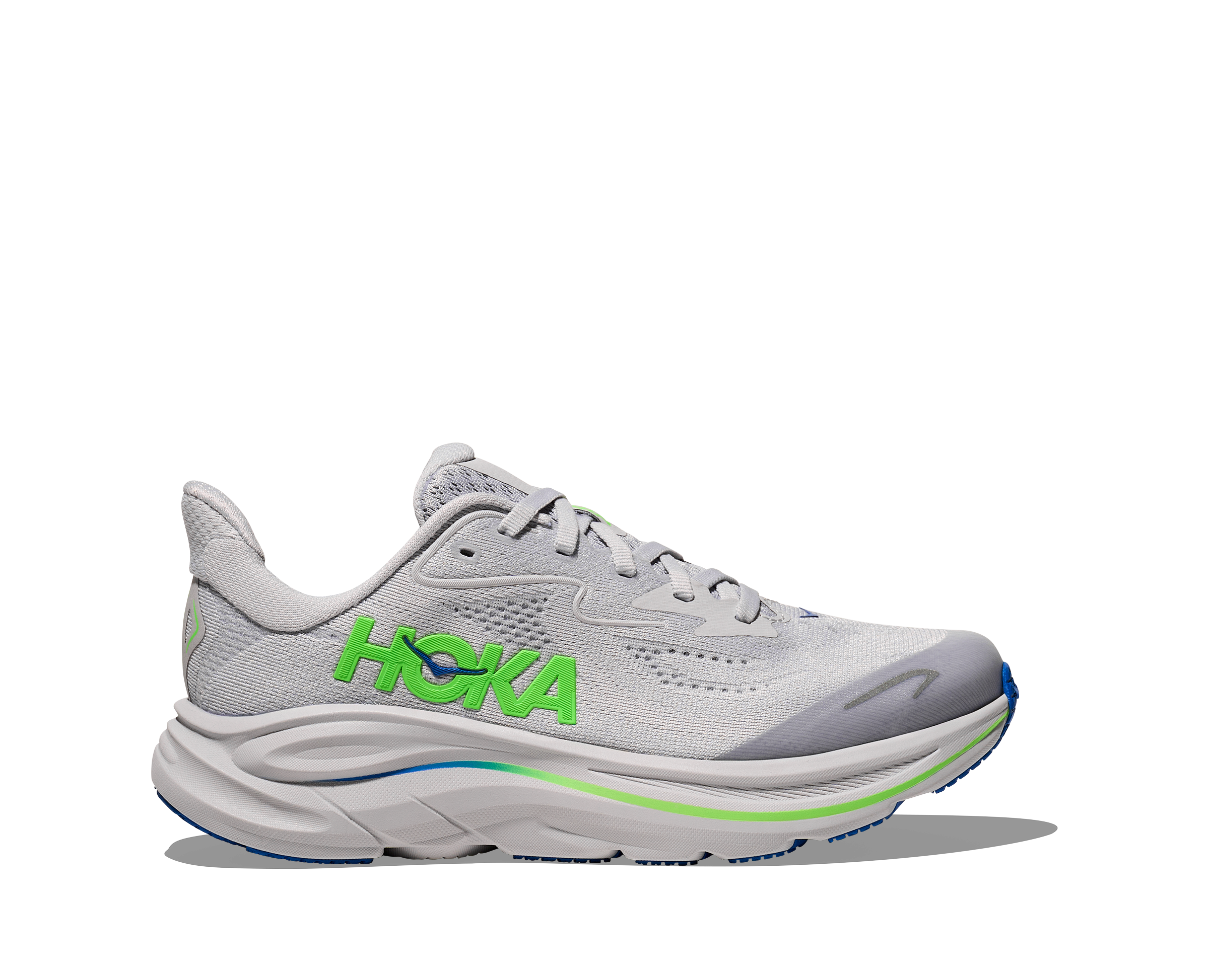 Big Kids Clifton 10 (AYNN - Ash Grey/Neon Green)