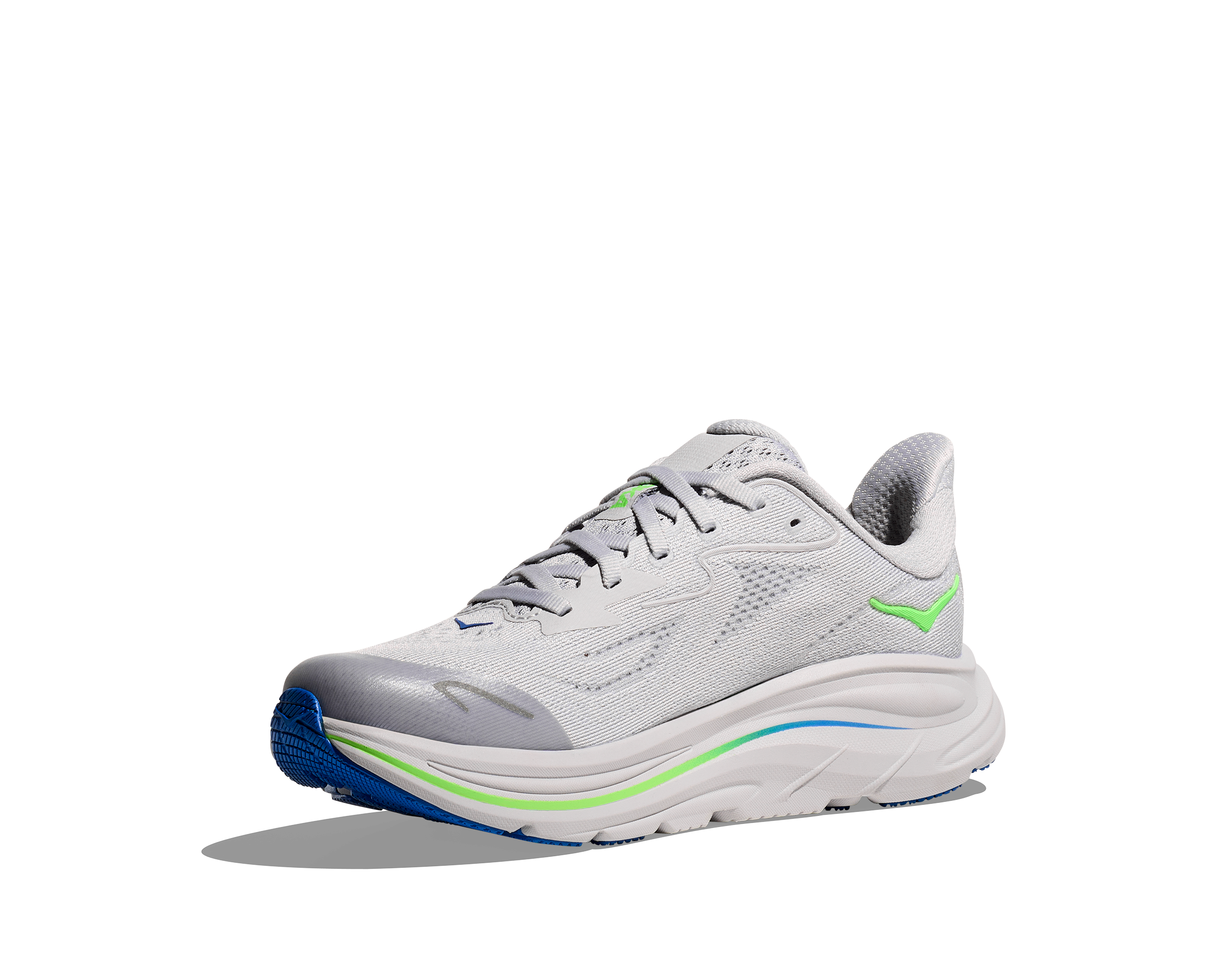 Big Kids Clifton 10 (AYNN - Ash Grey/Neon Green)