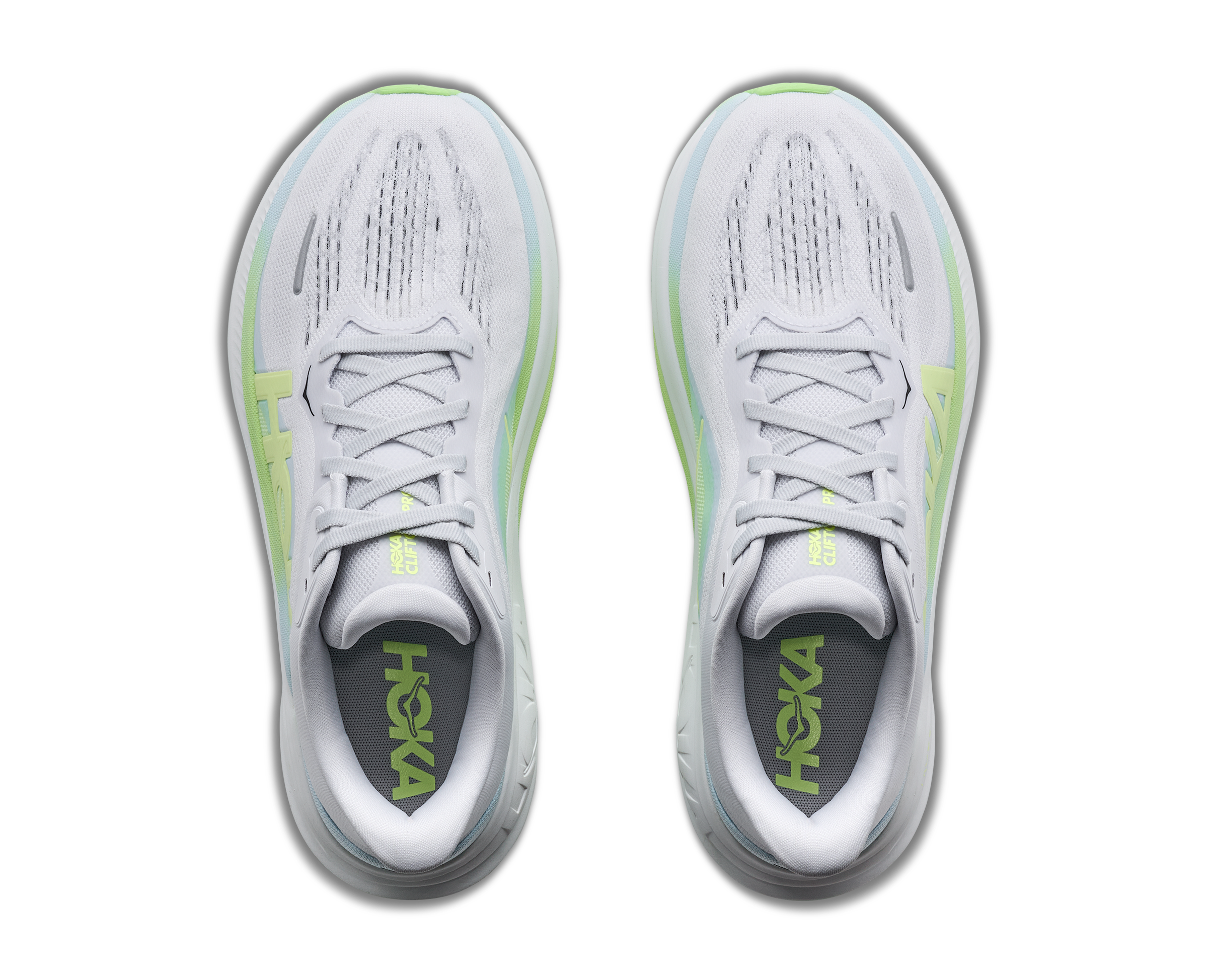 Women's Clifton Pro WIDE (CNNY - Cosmic Grey/Neon Yuzu)