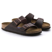Unisex Arizona Soft Footbed Natural Leather Oiled Sandals In Habana
