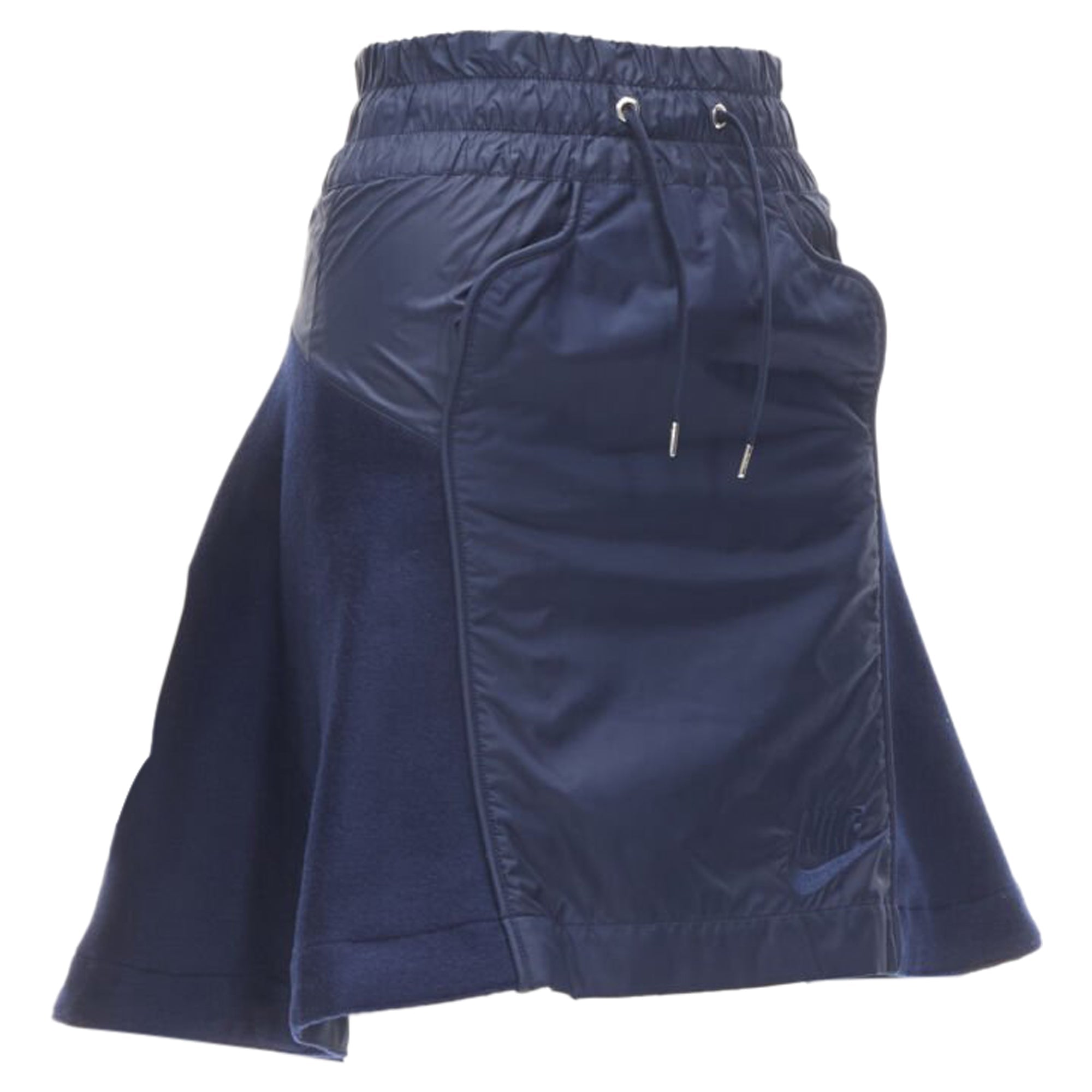 Sacai Nike nylon wool kick back skirt