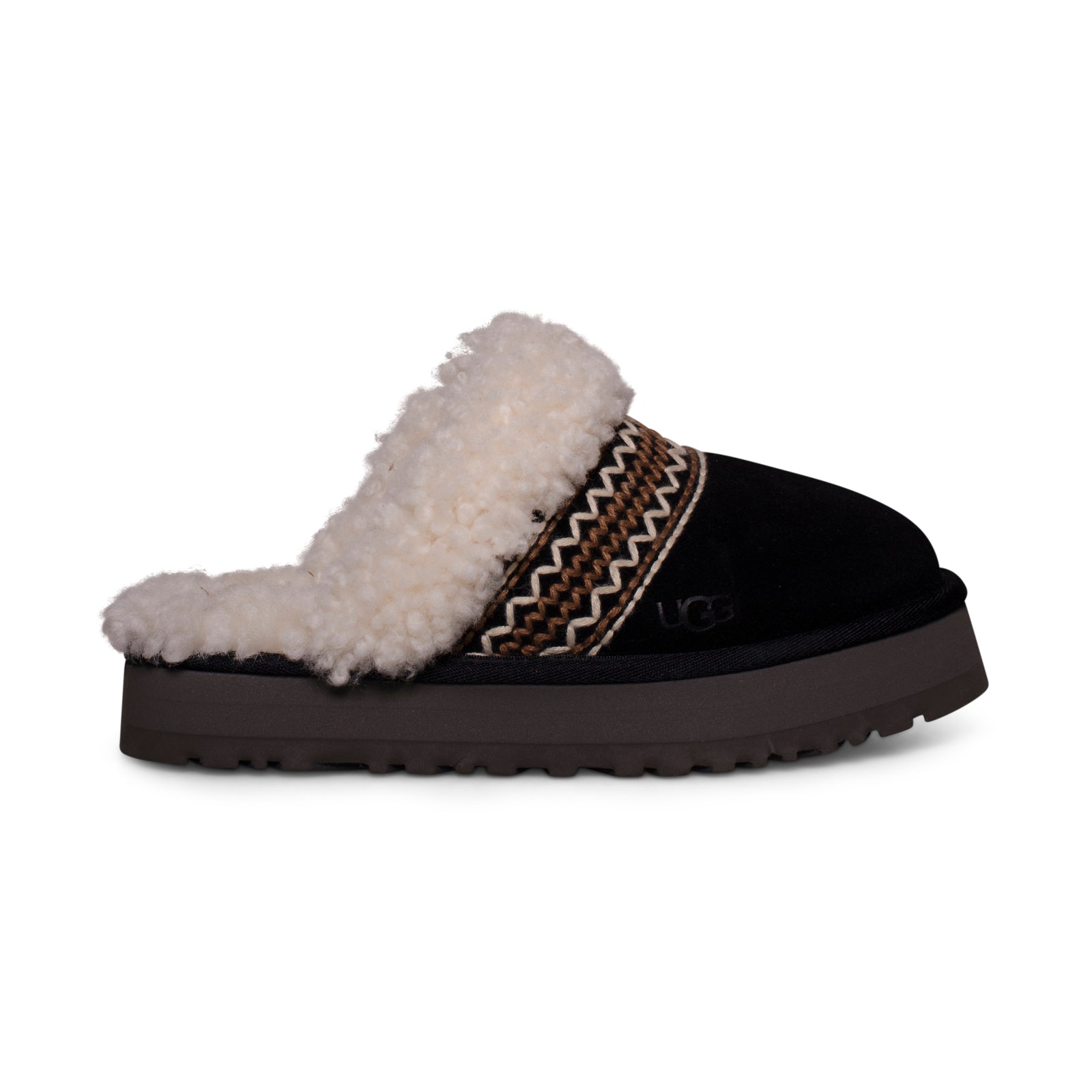UGG Disquette Atherson Black Slippers - Women's