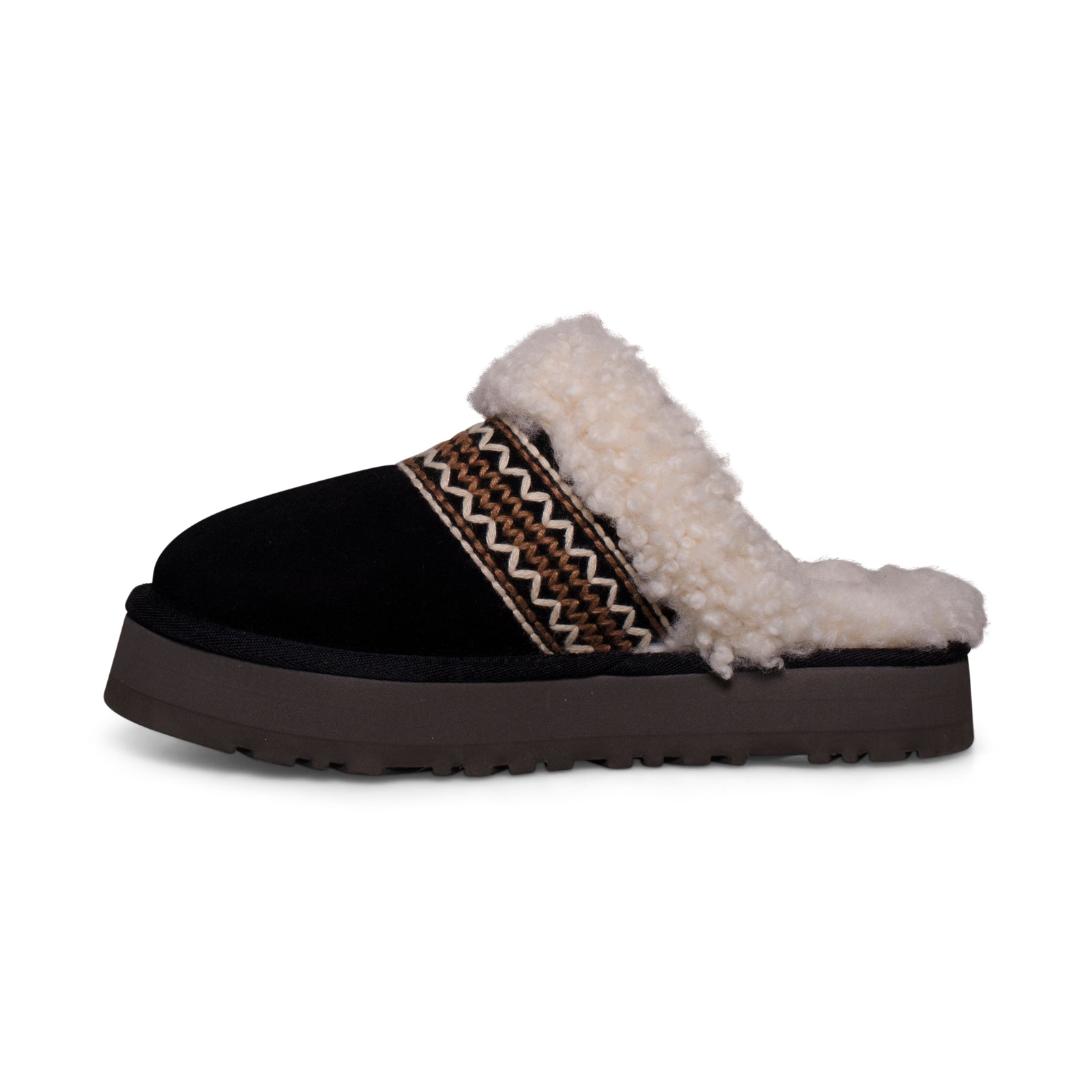UGG Disquette Atherson Black Slippers - Women's