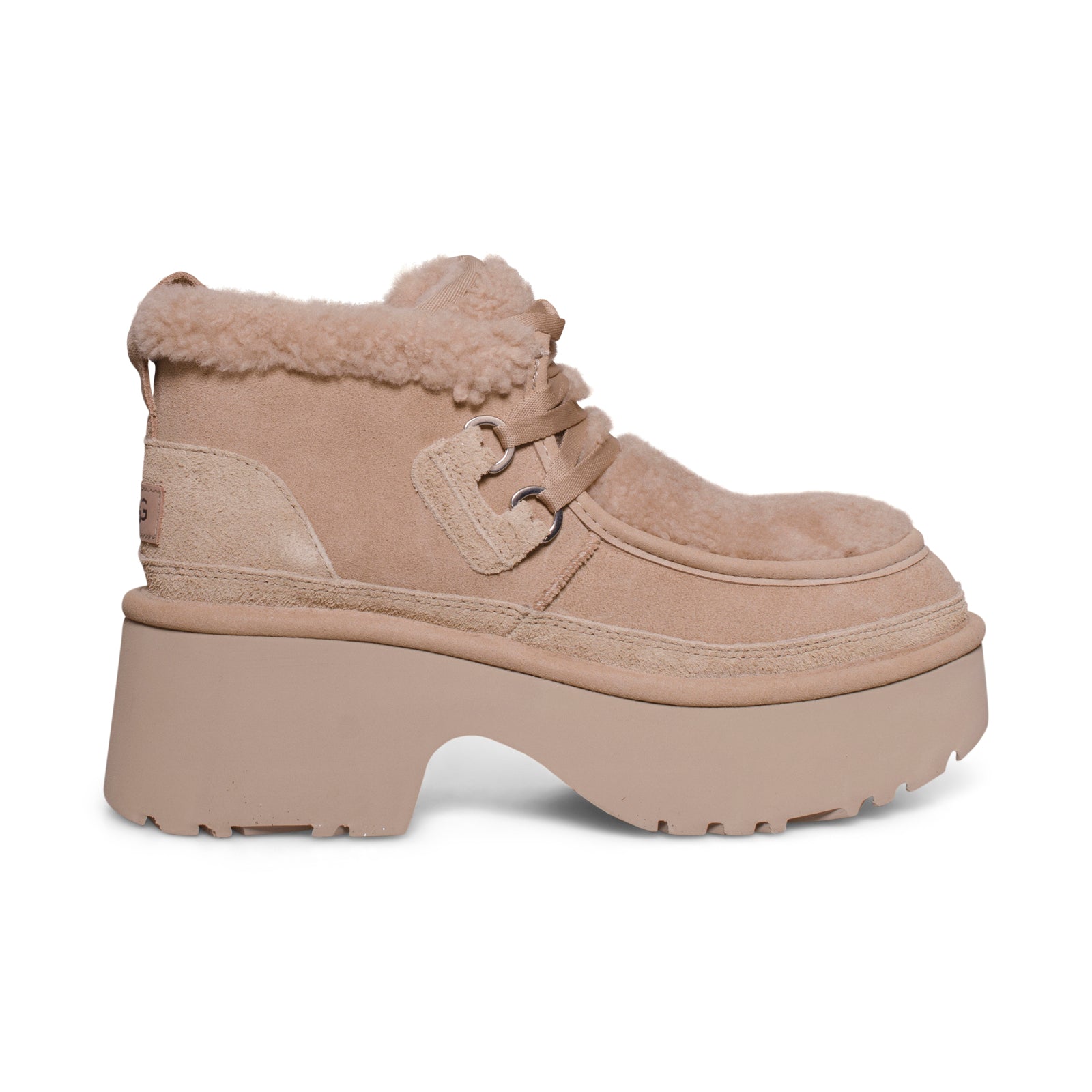 UGG Classic New Heights Lace Up Sand Boots - Women's