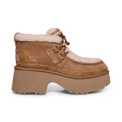 UGG Classic New Heights Lace Up Chestnut Boots - Women's
