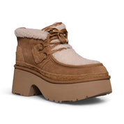 UGG Classic New Heights Lace Up Chestnut Boots - Women's