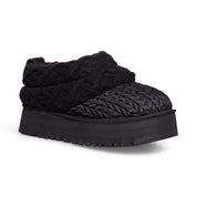 UGG Tazz Villa Knit Black Slippers - Women's