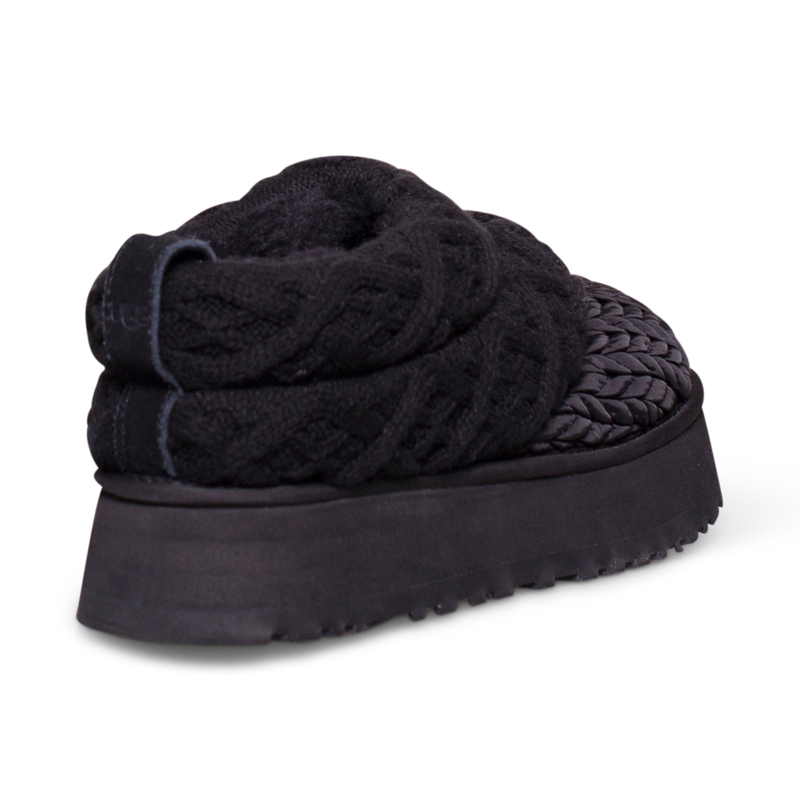 UGG Tazz Villa Knit Black Slippers - Women's