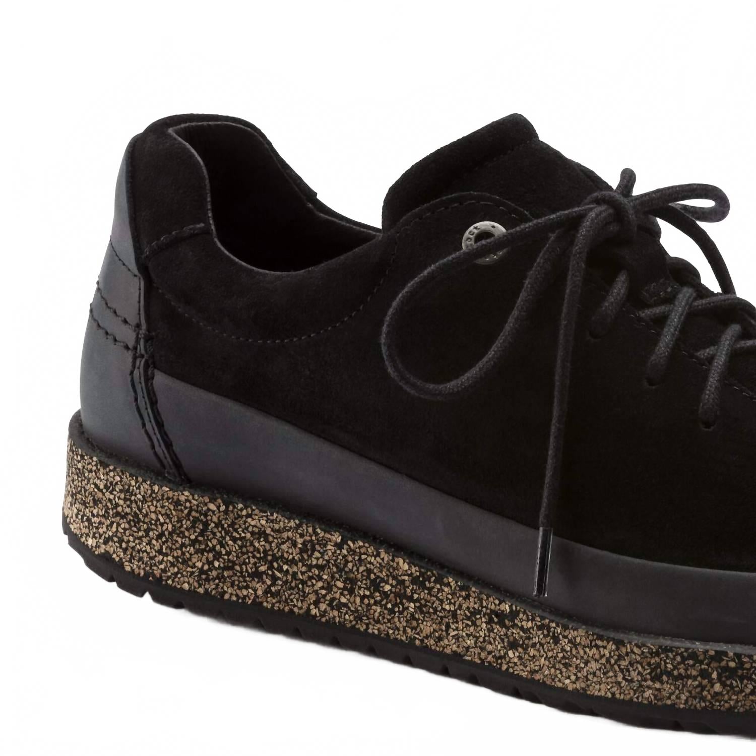 Men's Honnef Low Suede Leather Lace Up Shoes In Black