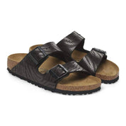 Unisex Arizona Synthetics Sandals In Zebra Black