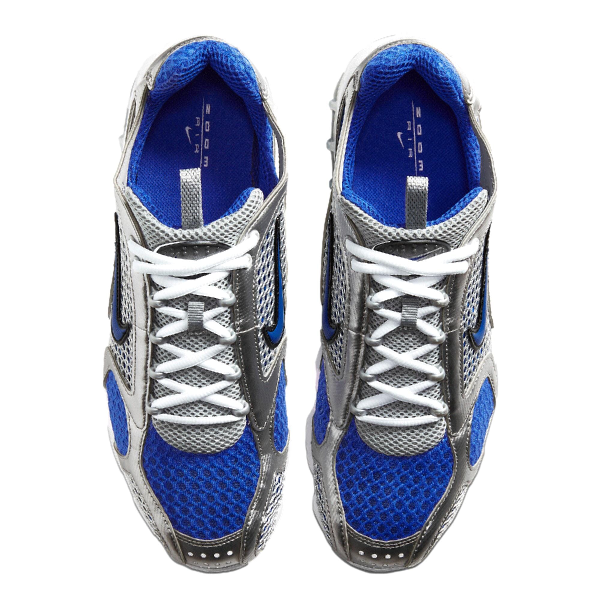 Men's Nike Air Zoom Spiridon Cage 2 Metallic Silver / Varsity Royal CJ1288-002
