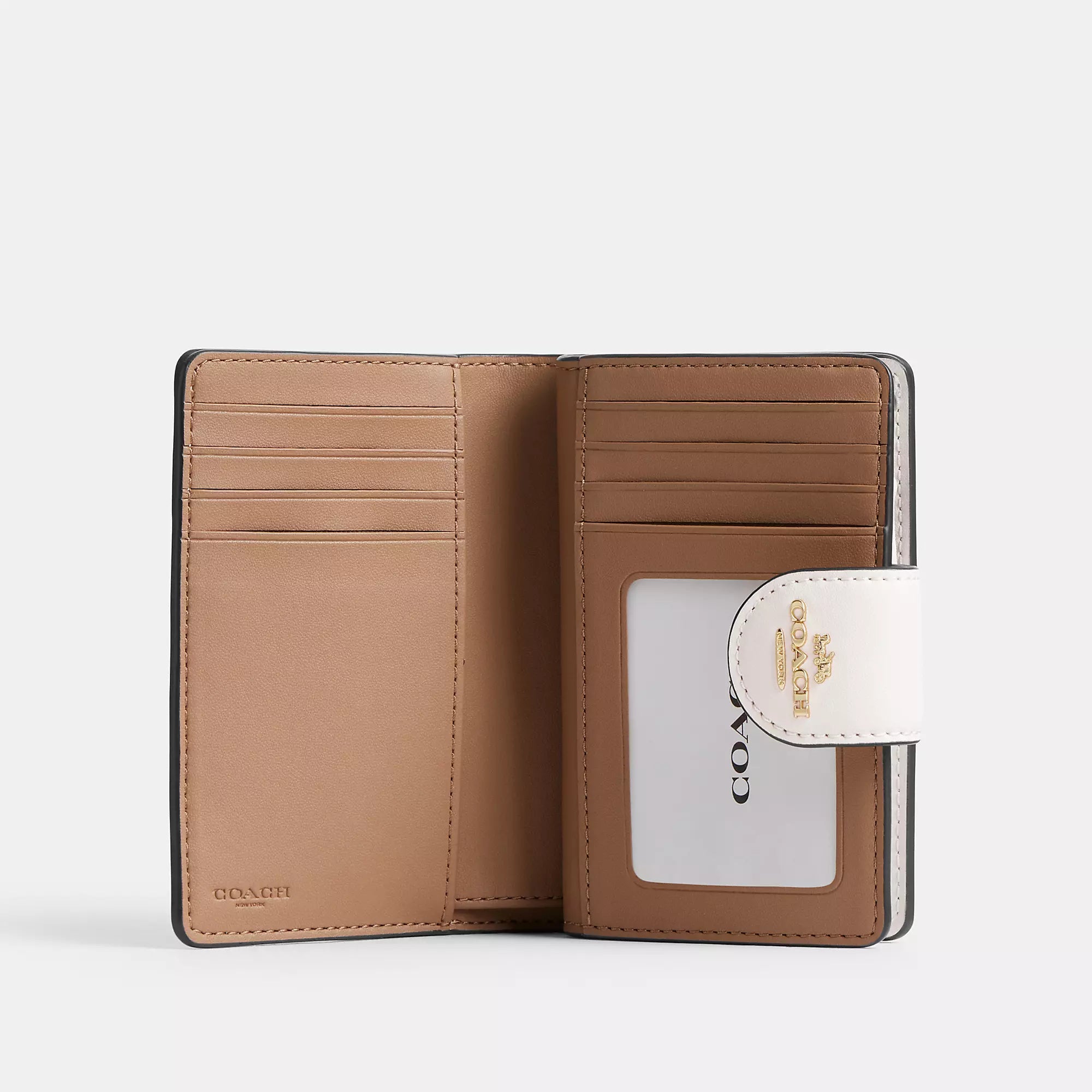 Coach Outlet Medium Corner Zip Wallet In Signature Canvas