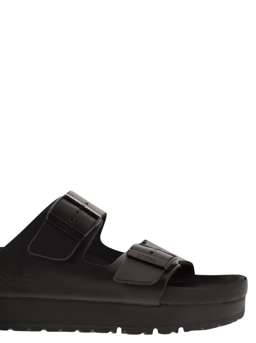 Arizona Platform - Slipper With Leather Buckles