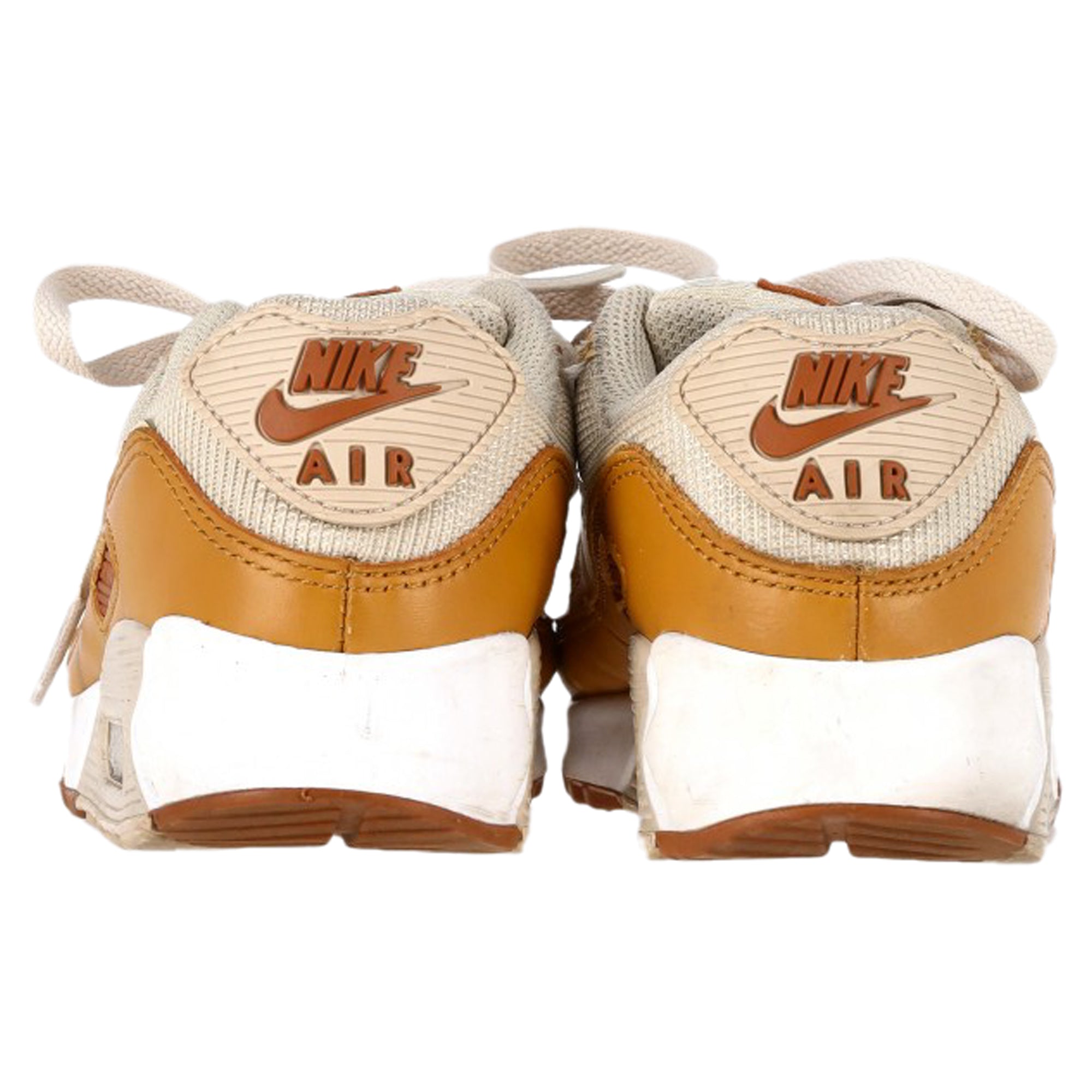 Nike Air Max 90 Sneakers in Caramel Nylon and Leather