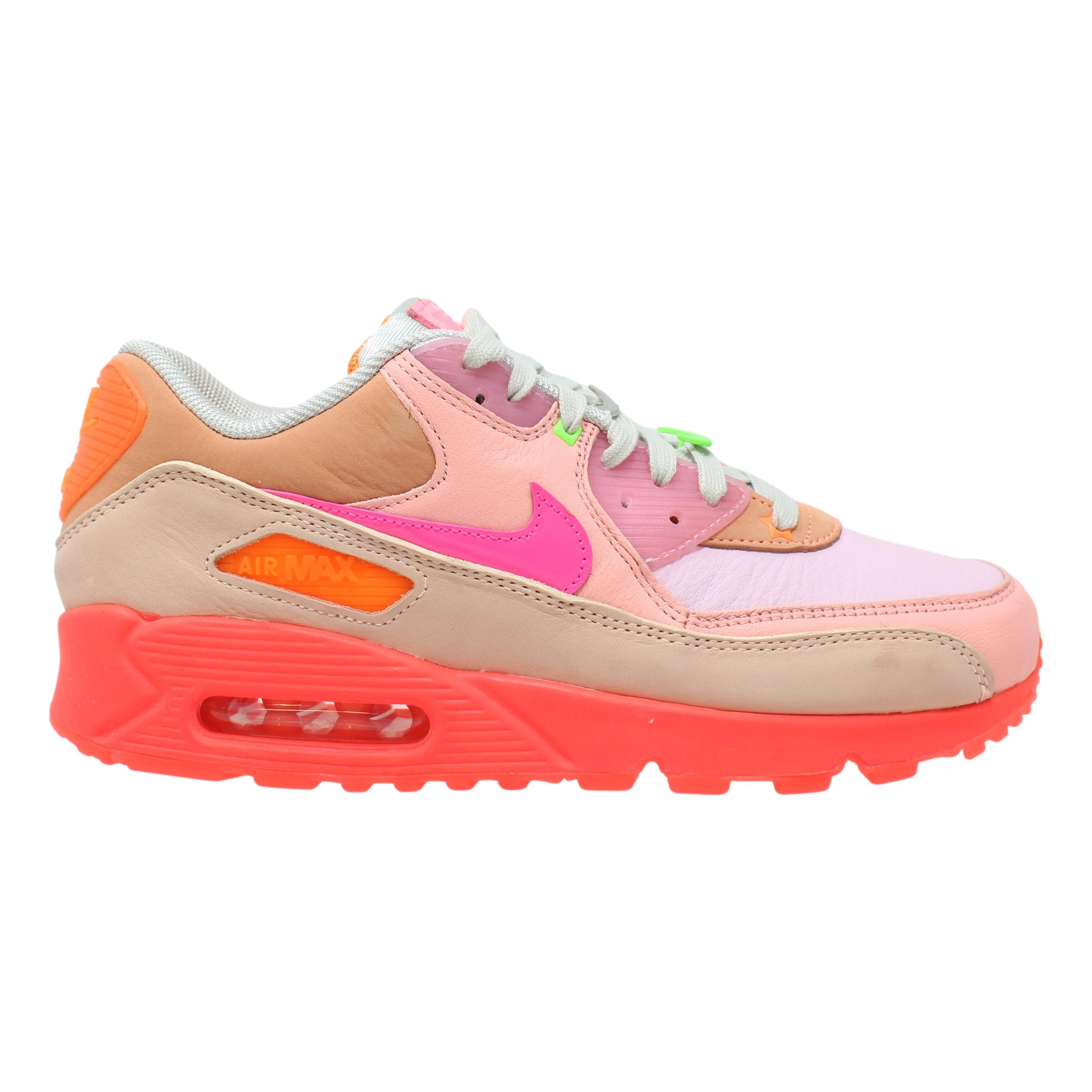 Nike Air Max 90 Bright Crimson/Pure Platinum  CT3449-600 Women's