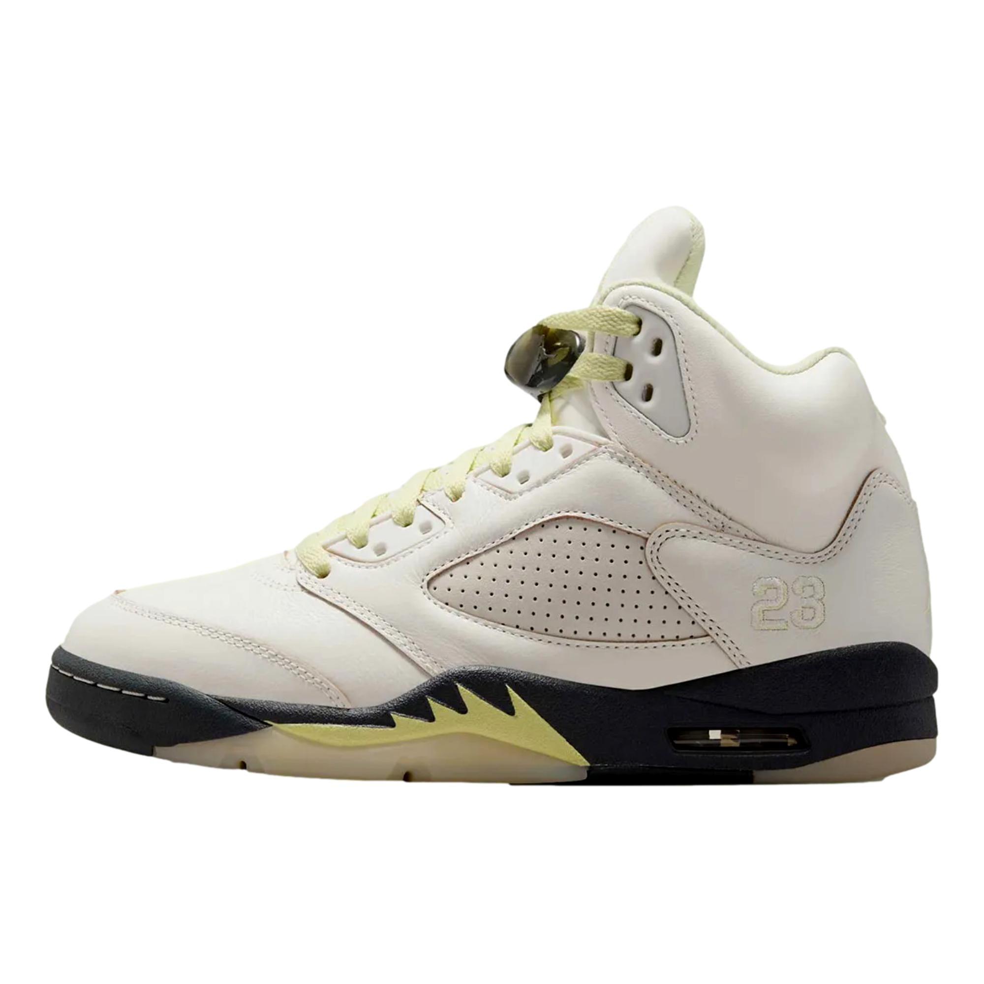 Women's Nike Air Jordan 5 Retro Sail / Luminous Green - Anthracite IM7592-130