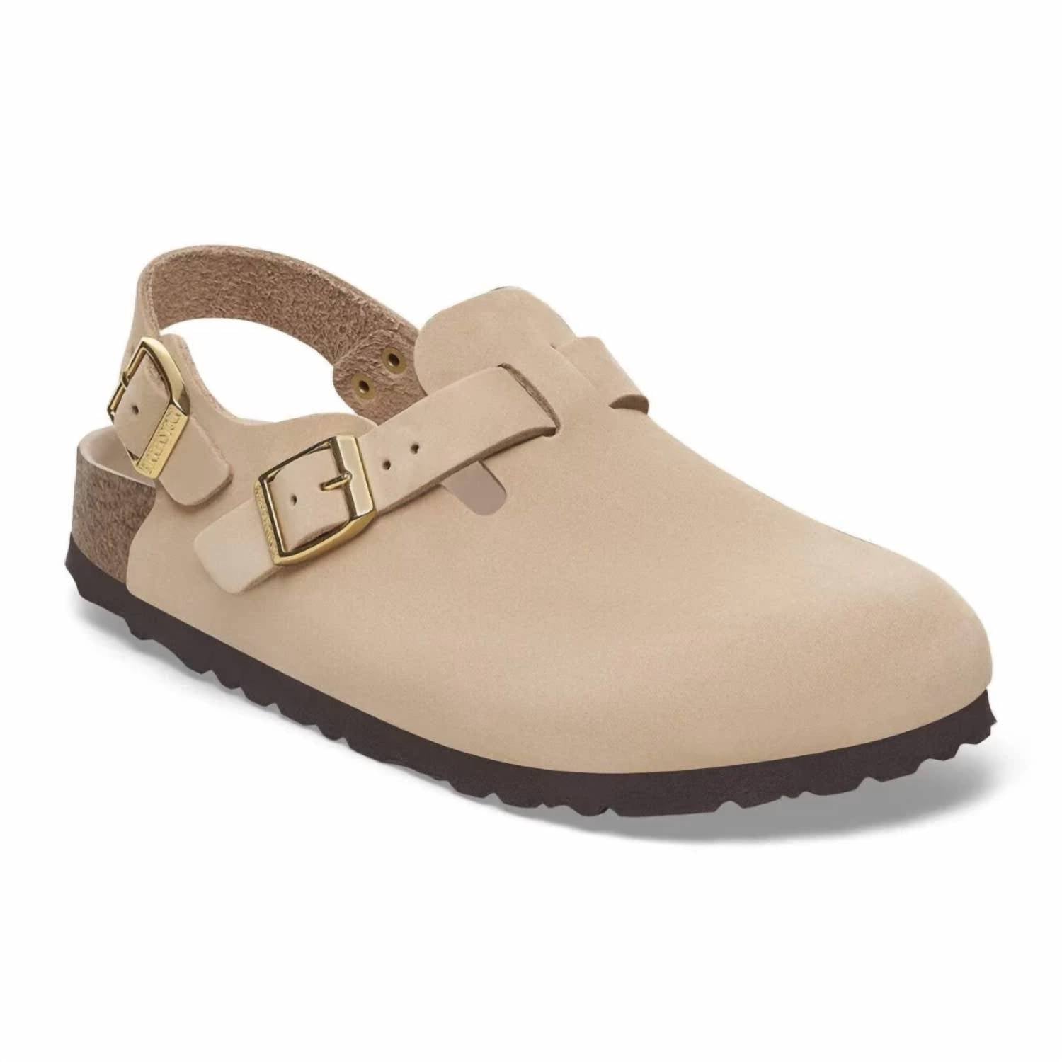 Women's Tokio Nubuck Leather Clog In Sandcastle