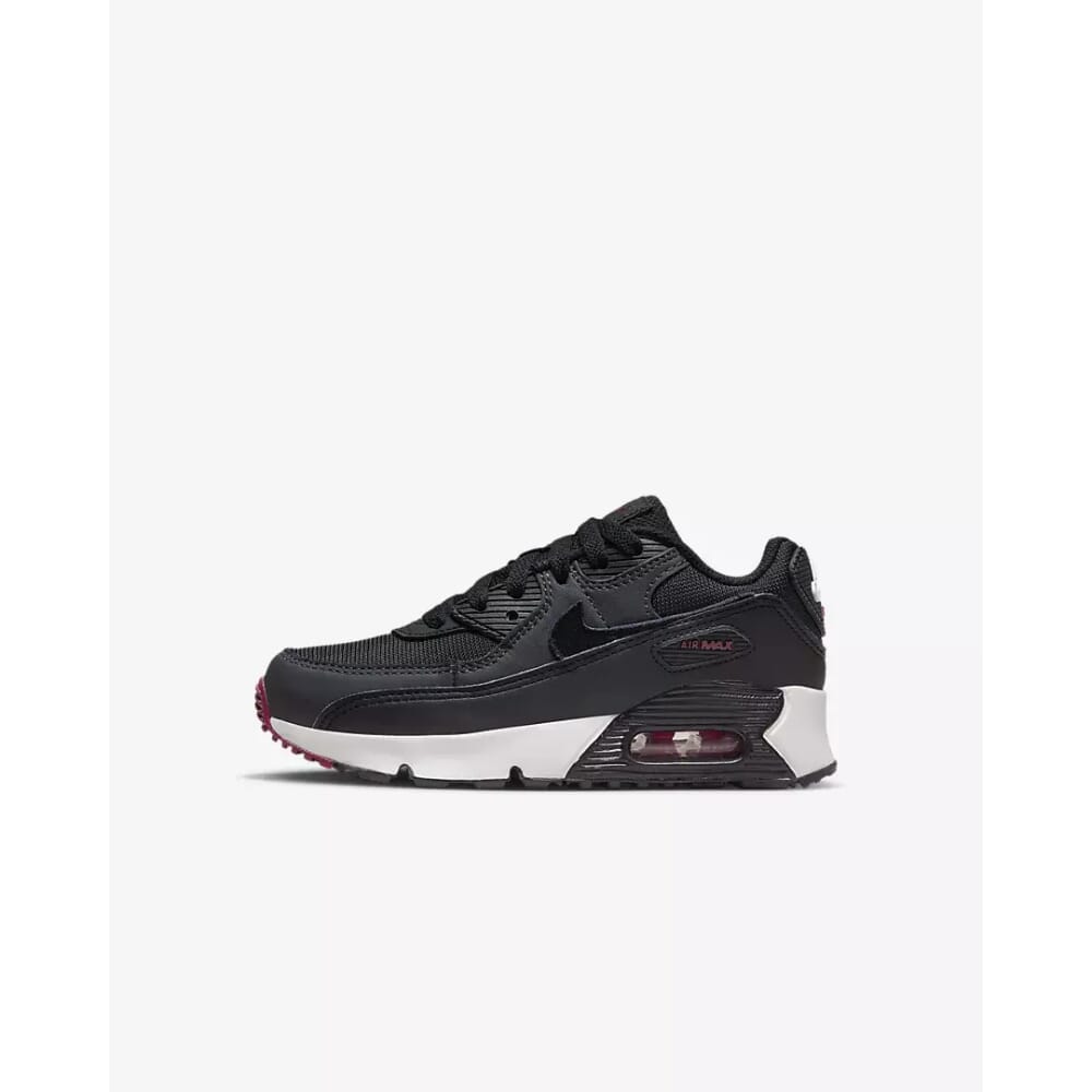 Pre-School Nike Air Max 90 Leather Anthracite/Black-Team Red CD6867-022