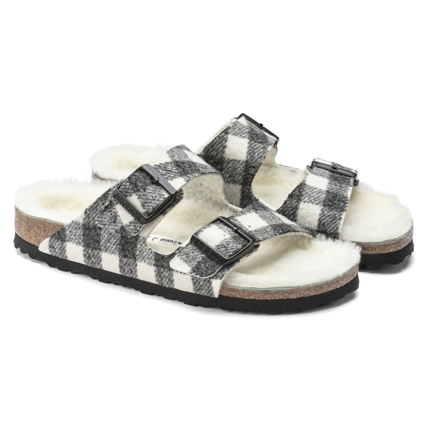 Men's Arizona Rivet Flip-Flops In Plaid White