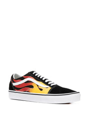MEN'S VANS OLD SKOOL FLAME BLACK/TRUE WHITE VN0A38G1PHN