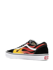 MEN'S VANS OLD SKOOL FLAME BLACK/TRUE WHITE VN0A38G1PHN