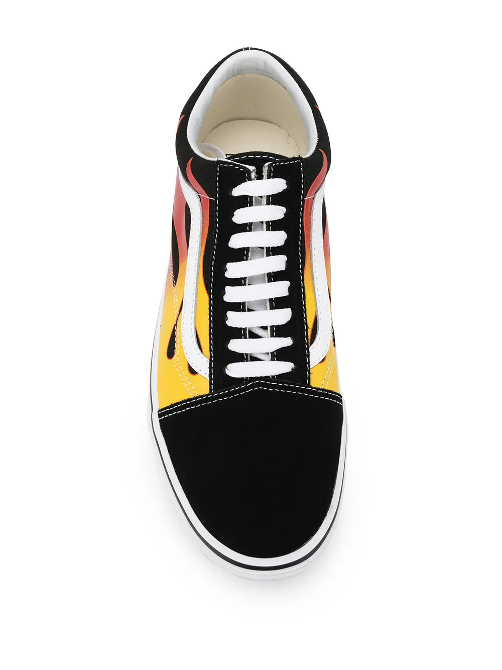 MEN'S VANS OLD SKOOL FLAME BLACK/TRUE WHITE VN0A38G1PHN