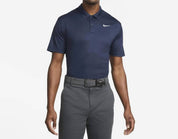 Men's Golf Polo Shirt In Obsidian White