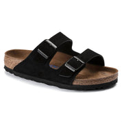 Unisex - Arizona Soft Footbed Sandal In Black Suede
