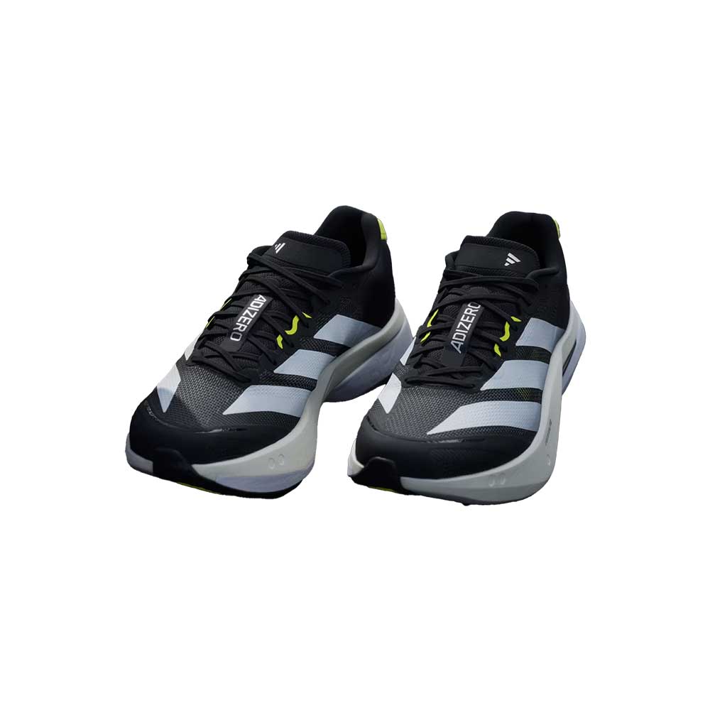 Men's Adizero Boston 13 Running Shoe - Core Black/Footwear White/Solar Yellow - Regular (D)