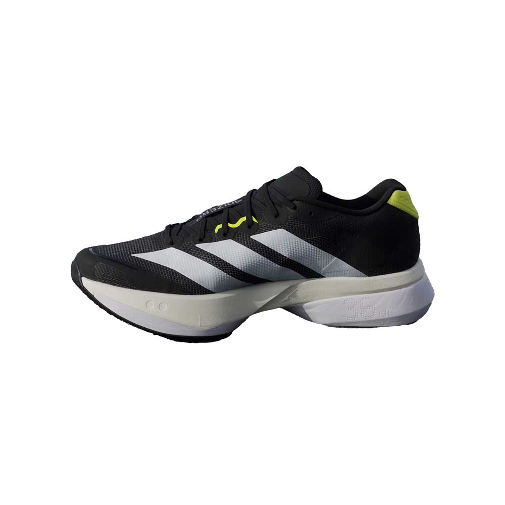 Men's Adizero Boston 13 Running Shoe - Core Black/Footwear White/Solar Yellow - Regular (D)