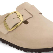 Women's Boston Big Buckle Mules In Sandcastle