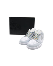 Nike Air Jordan 1 Low SE "Tear Away"  Sneakers in Silver Leather