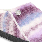 Unisex Zermatt Rivet Slippers In Dyed Stripes Mauve