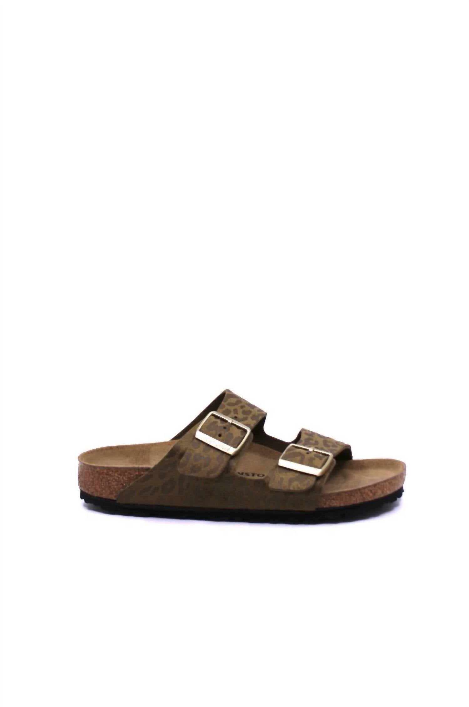 Women's Arizona Sandals In Leo Khaki