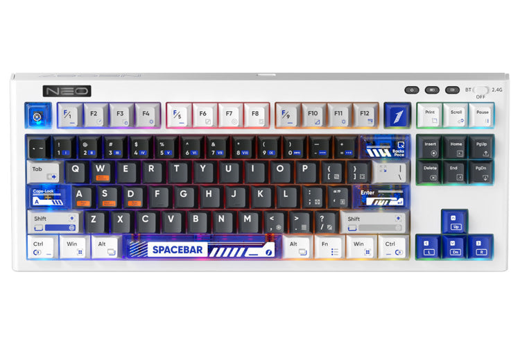 1st Player NEO87 Wireless 3 Mode Mechanical Keyboard (Thunderstorm)