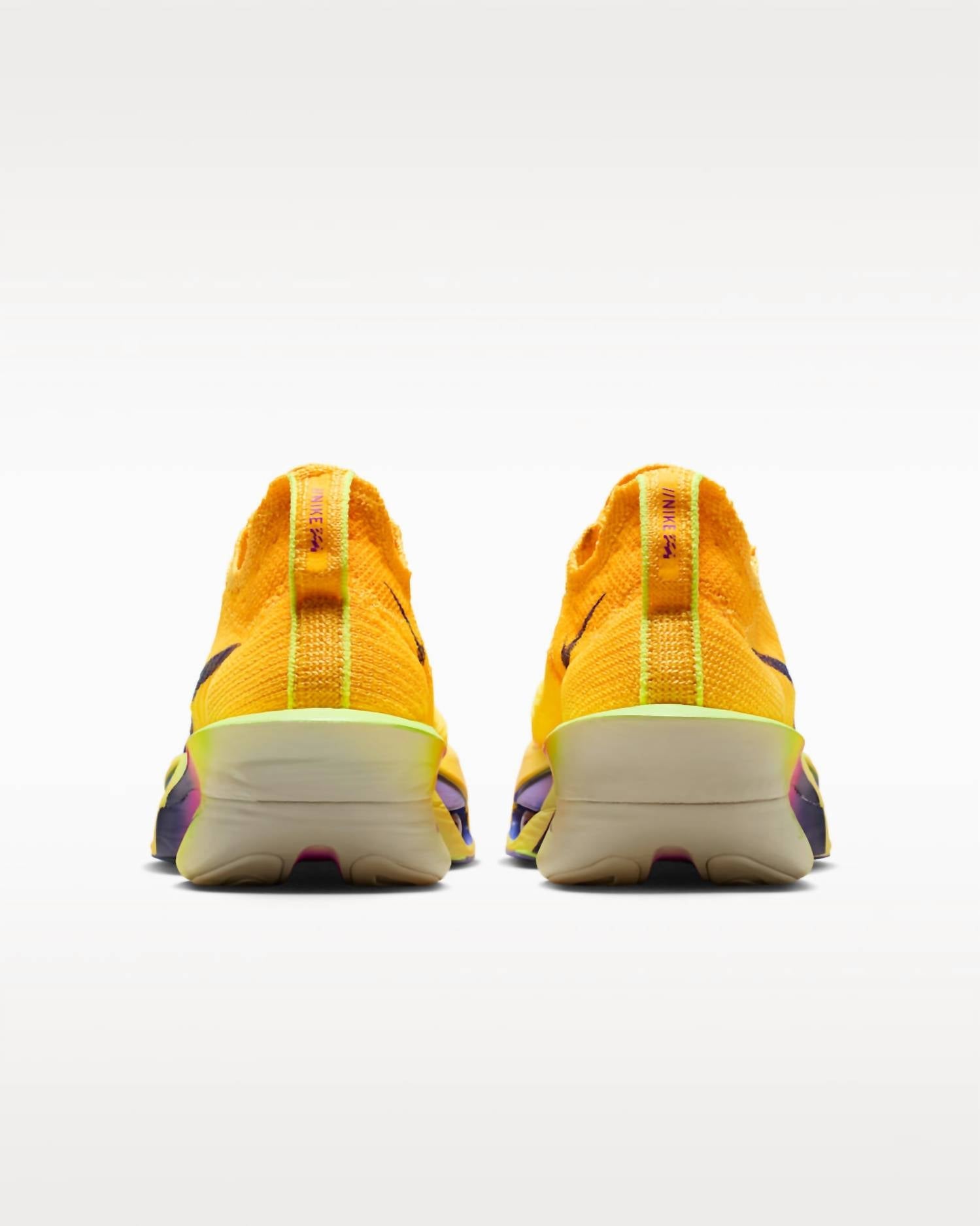 Women's Air Zoom Alphafly 3 Running Shoes In Laser Orange/citron Pulse/volt Ice/indigo Burst
