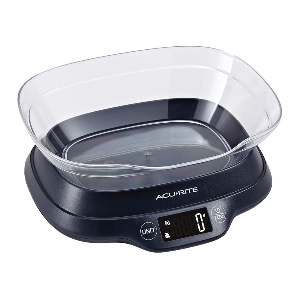 Acurite Digital Scale with Bowl - Black
