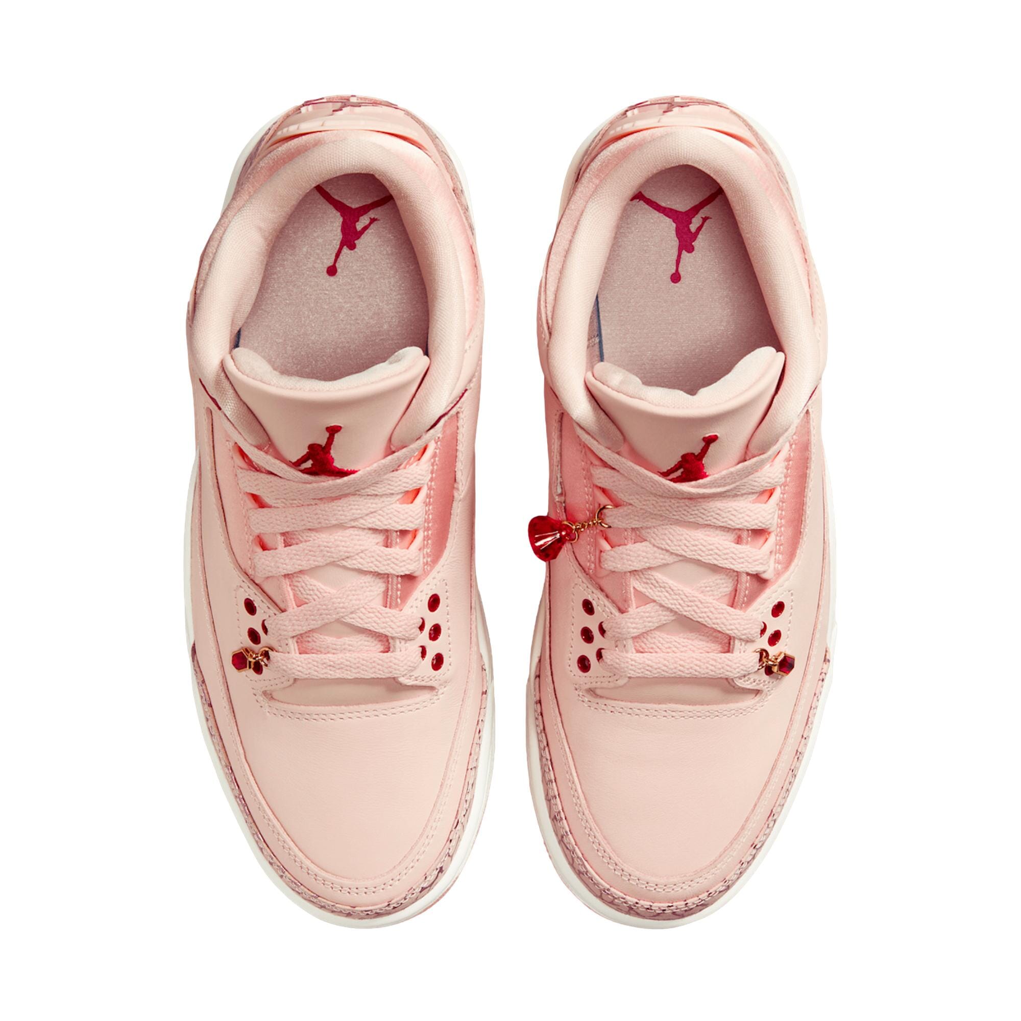 Women's Nike Air Jordan 3 Retro VDay Washed Coral/Gym Red-Sail HJ0178-600