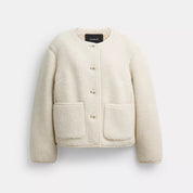 Coach Outlet Short Sherpa Cardi Jacket