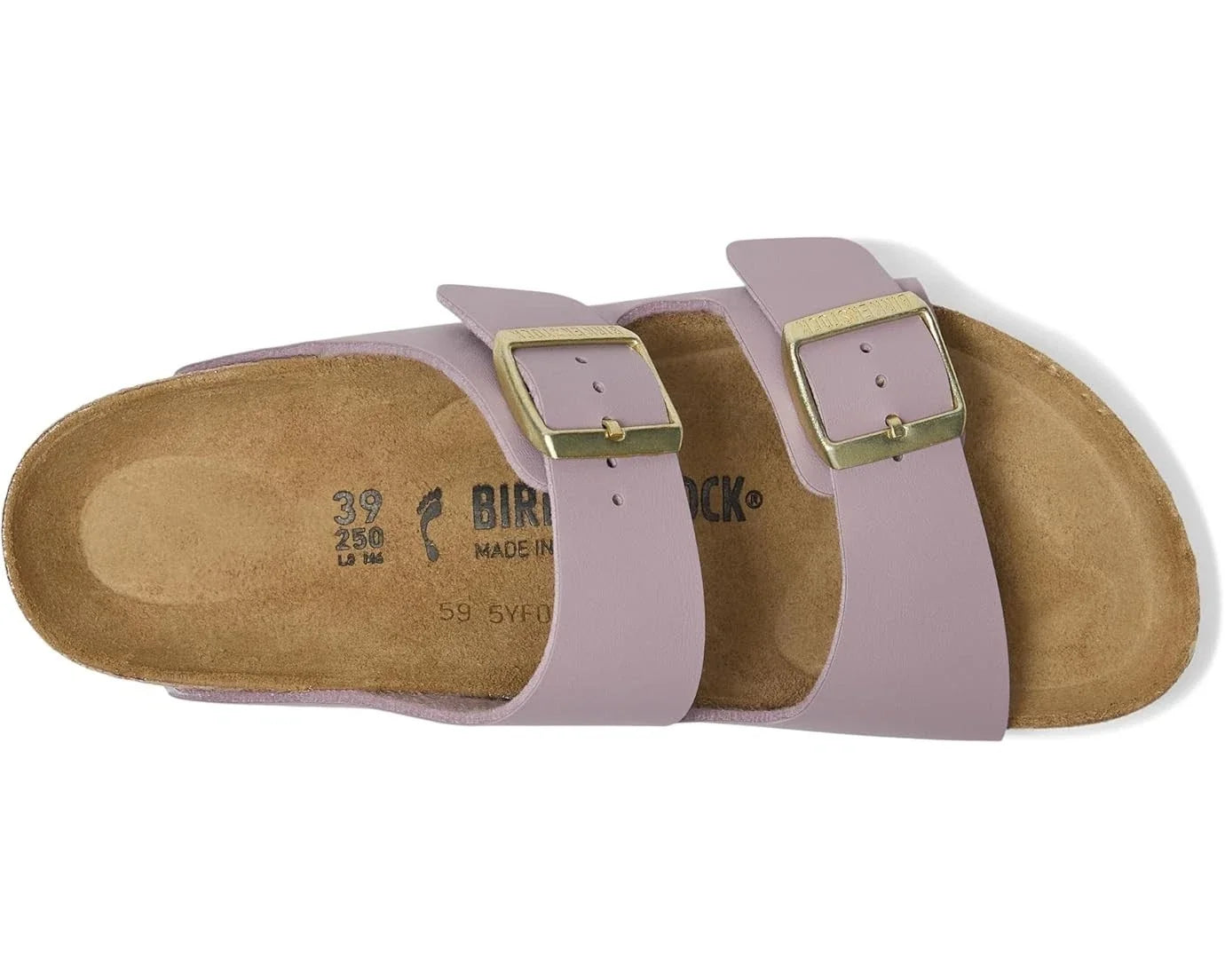 Women's Birkenstock Arizona Birko-Flor Sandals Purple Slip-On Slide HAWK2444