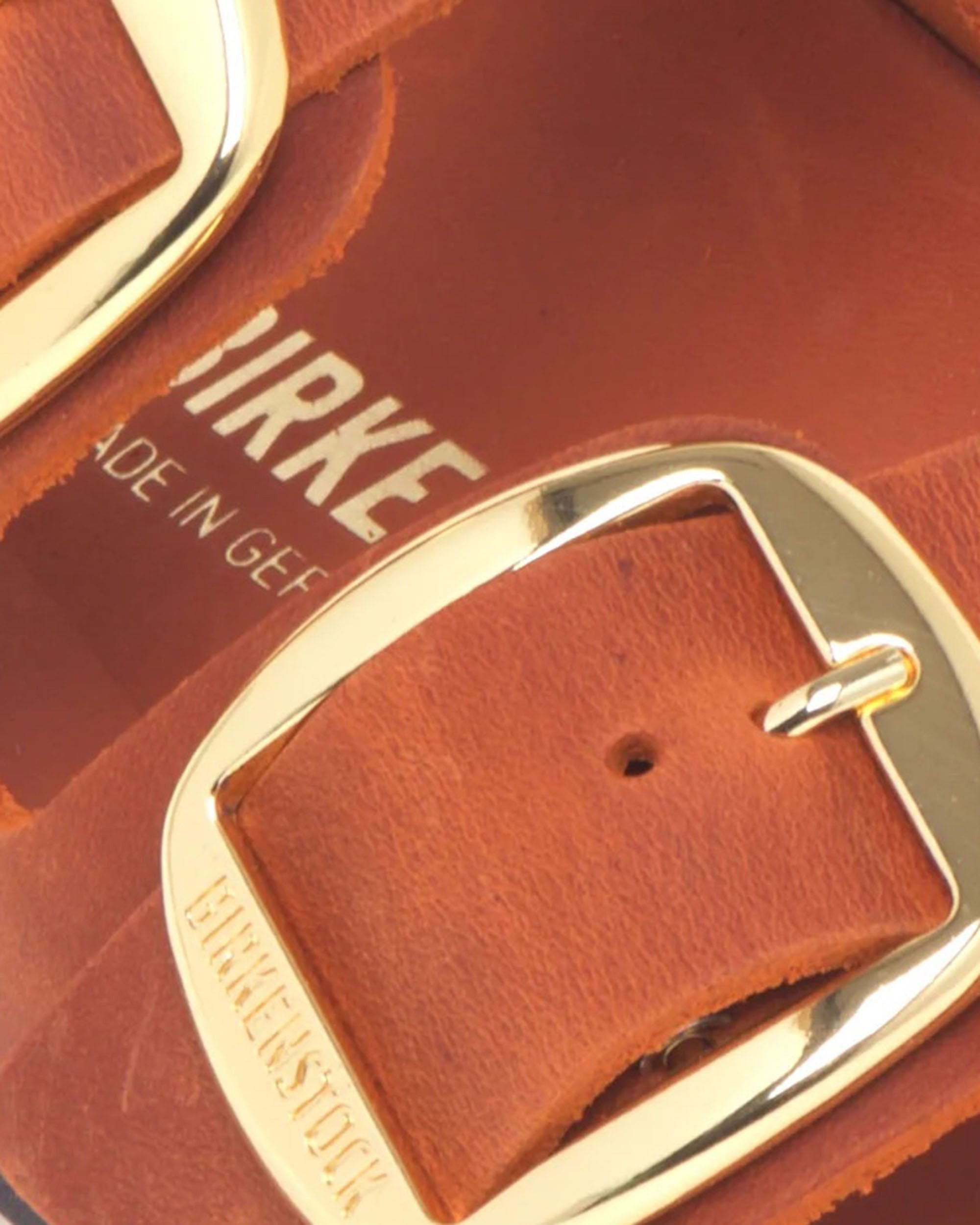 Burnt Orange Arizona Big Buckle Sandals