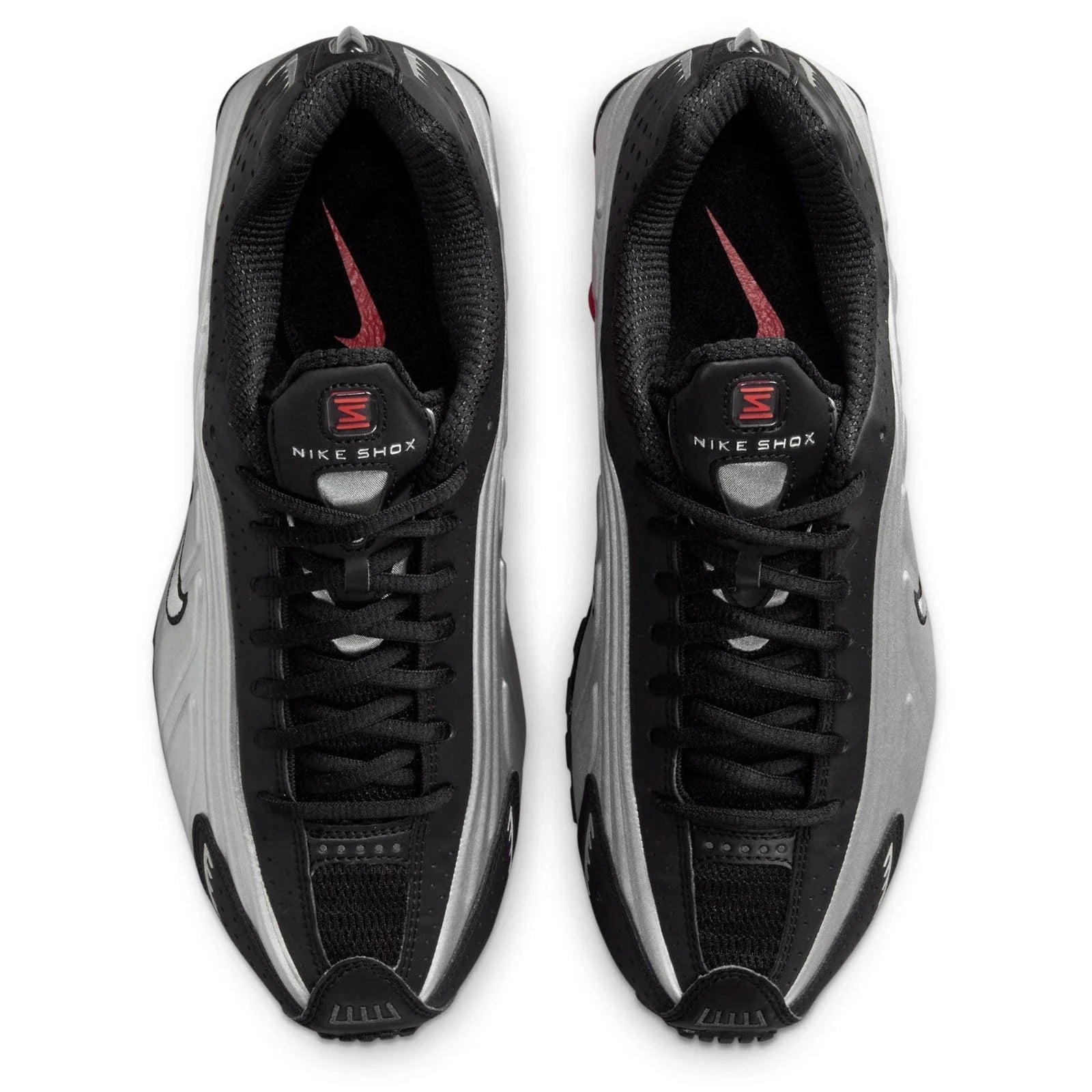Nike Shox R4 AR3565-011 Sneakers Women's Black Metallic Trainer Shoes SHOP408