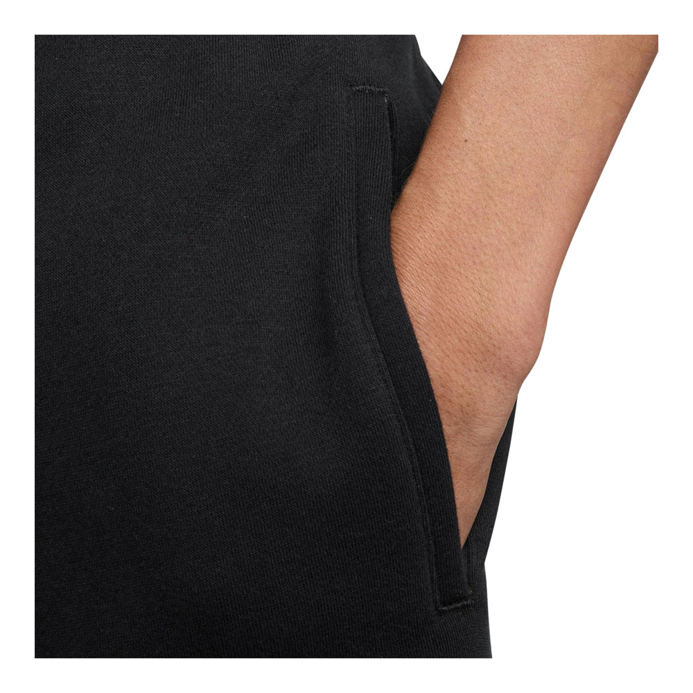 Men's Nike Club Fleece Swoosh Shorts - Black/Black/White