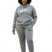 Elastic Waistband And Cuffs Sweatpants In Gray