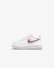 Toddler Nike Force 1 CZ1691-104 Sneakers Pink Glaze Leather Lifestyle Shoes
