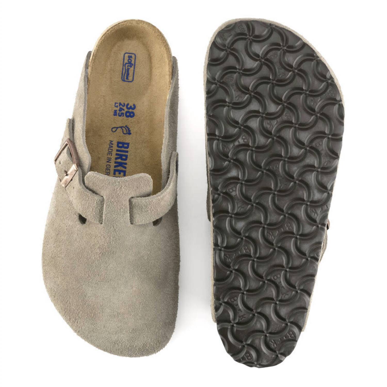 Men's Boston Clog In Taupe